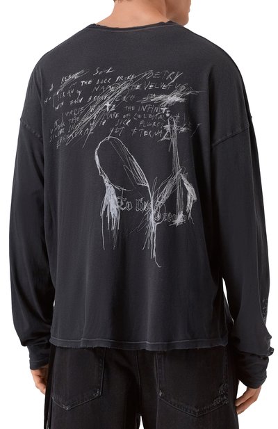 Хлопковый лонгслив ANN DEMEULEMEESTER, арт. B0012872/FA637, фото 4
