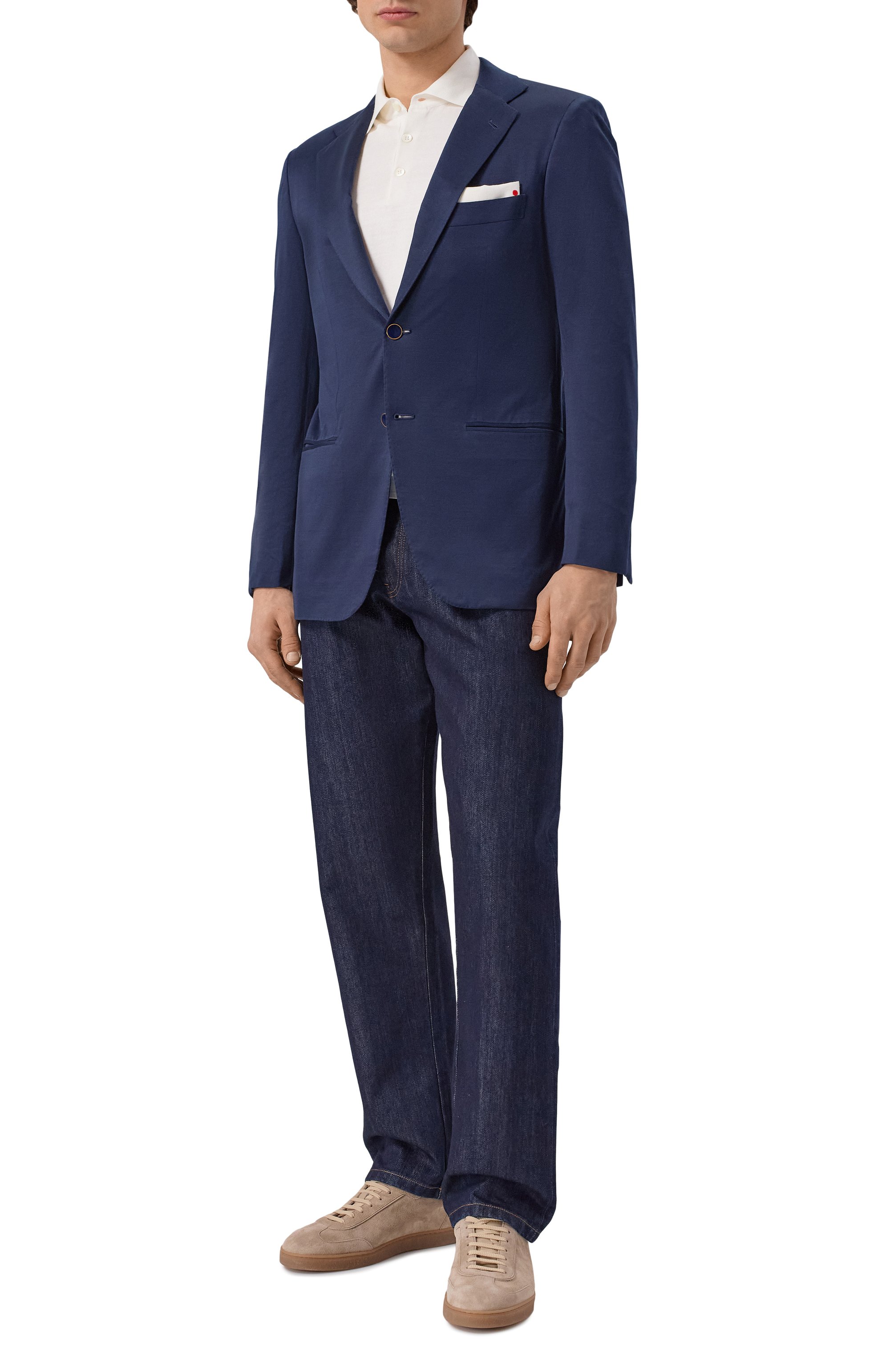 Хлопковый пиджак KITON, арт. UG81H07609, фото 3