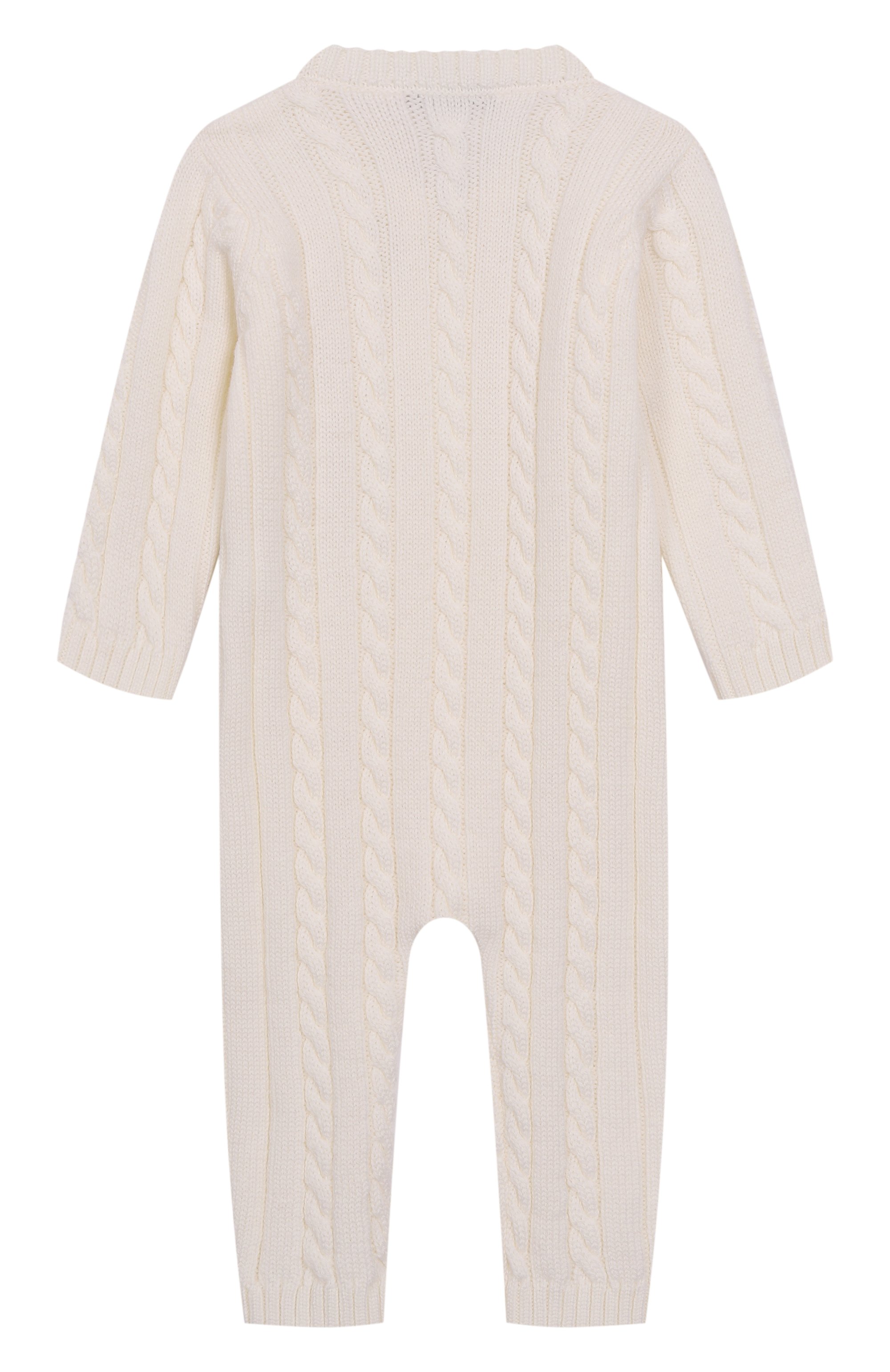 Шерстяной комбинезон BABY T белого цвета по цене 15600 руб., арт. 25AI041TZ/1M-12M, фото 2 Шерстяной комбинезон BABY T, арт. 25AI041TZ/1M-12M, фото 2