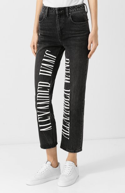 Джинсы ALEXANDER WANG серого цвета по цене 24350 руб., арт. 4D994314AA, фото 3 Джинсы ALEXANDER WANG, арт. 4D994314AA, фото 3