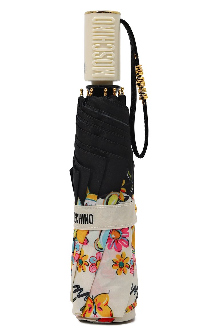 Женский складной зонт MOSCHINO кремового цвета, арт. 8933 0PENCL0SE | Фото 5 (Материал: Синтетический материал, Металл, Текстиль; Нос: Не проставлено)