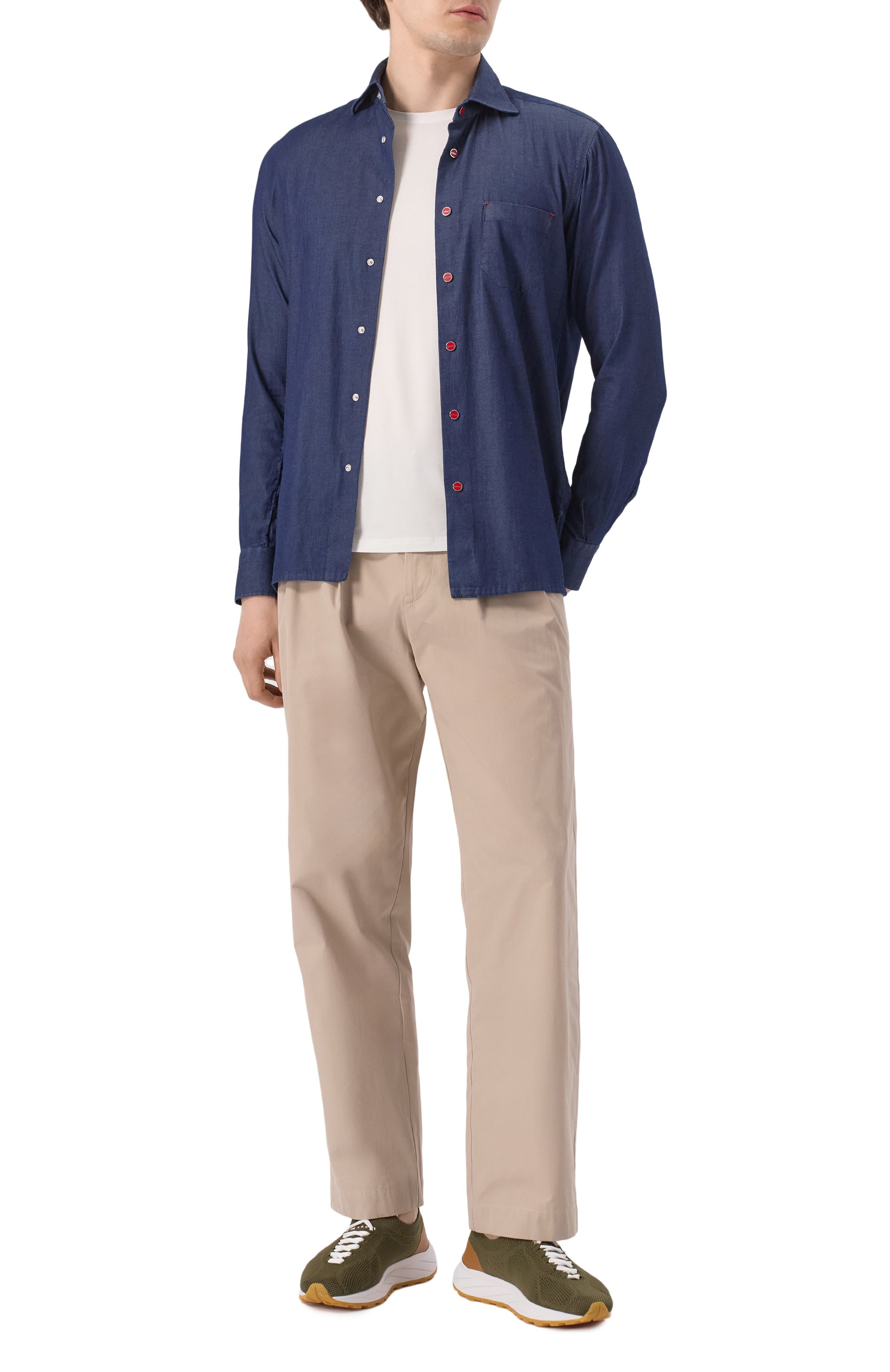 Текстильные кроссовки KITON, арт. USSA269N0133807, фото 2