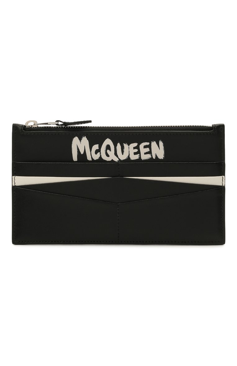 Женские кожаное портмоне ALEXANDER MCQUEEN черного цвета, арт. 658451/1AAC7 | Фото 1 (Кросс-КТ: другое; Материал: Натуральная кожа; Нос: Не проставлено; Материал сплава: Проставлено)