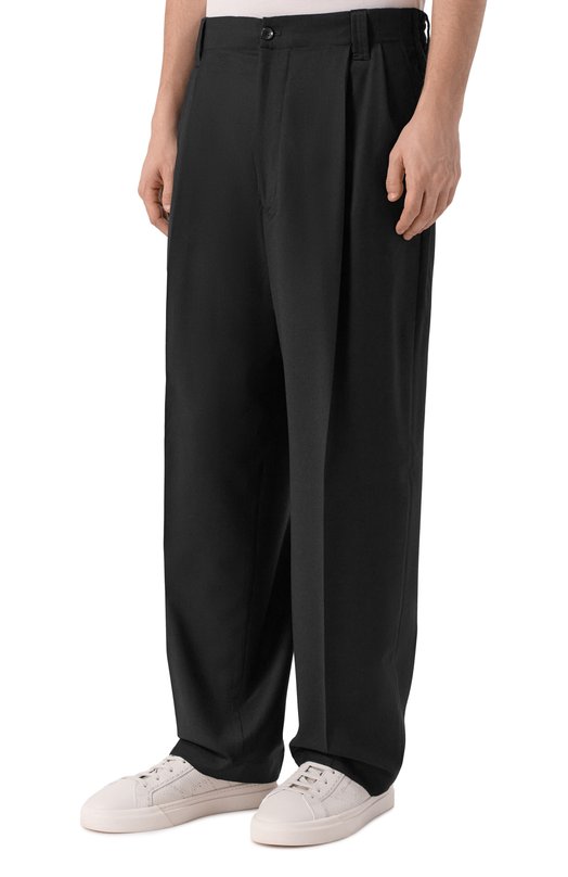 Шерстяные брюки L.B.M. 1911 8182/54515 Чёрный  8182/54515 Фото 3