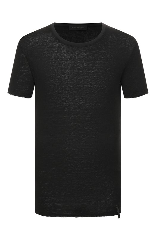 Льняная футболка Never Enough 2B5M036-148/MTH068 K346 Чёрный 2B5M036-148/MTH068 K346