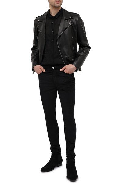 Шелковая рубашка SAINT LAURENT, арт. 644382/Y1C05, фото 2