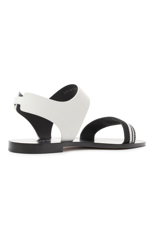 Комбинированные сандалии Giorgio Armani GW001142/AF15465 Чёрно-белый  GW001142/AF15465 Фото 5