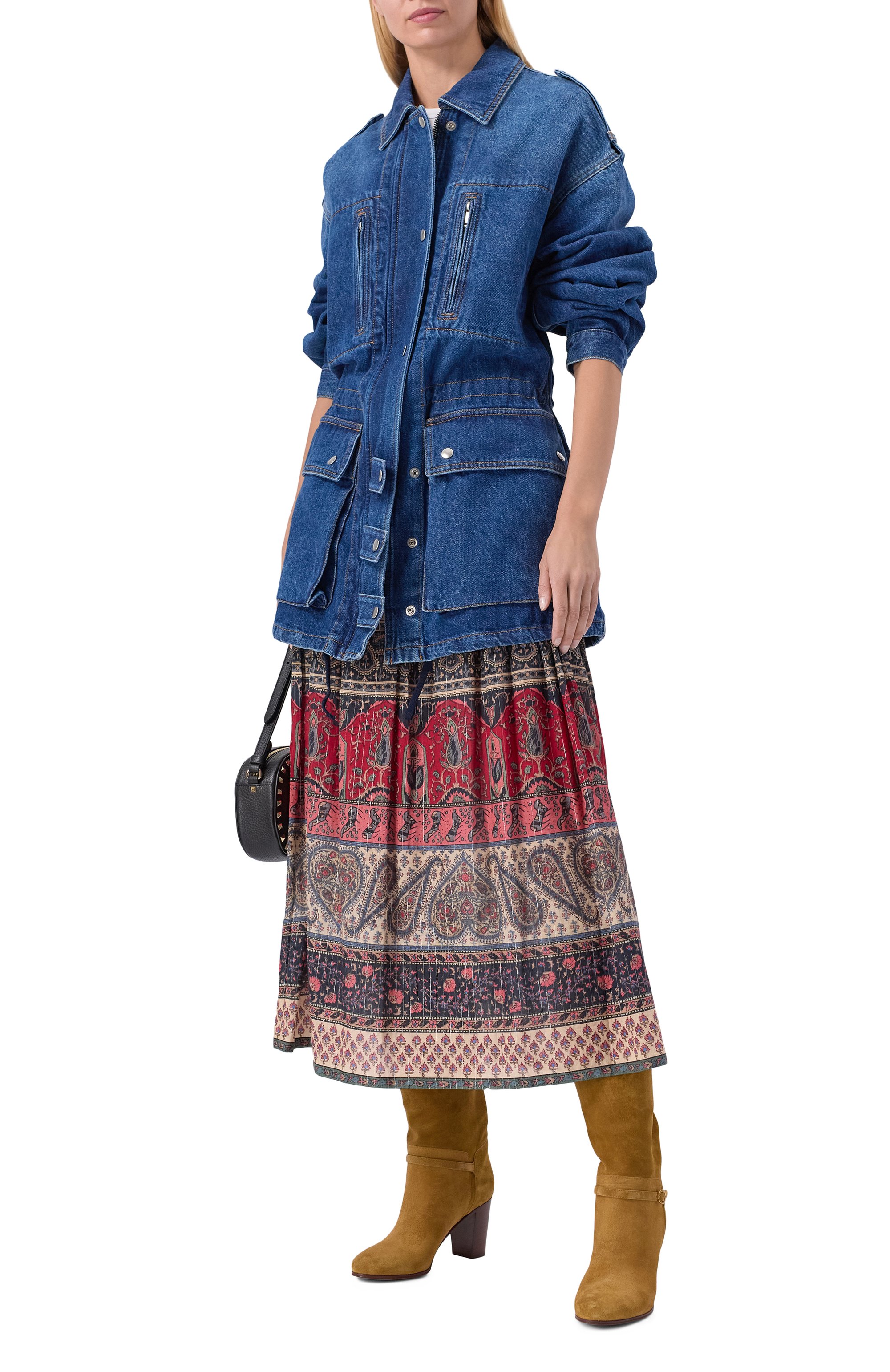 Кожаные сапоги pattie 75 VALENTINO, арт. 7W2S0LD6/DHU, фото 3