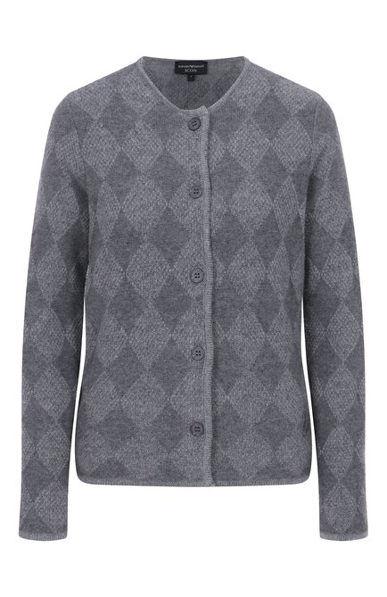 Женский кардиган из шерсти и кашемира EMPORIO ARMANI, арт. EW002176/AF18280/F8001