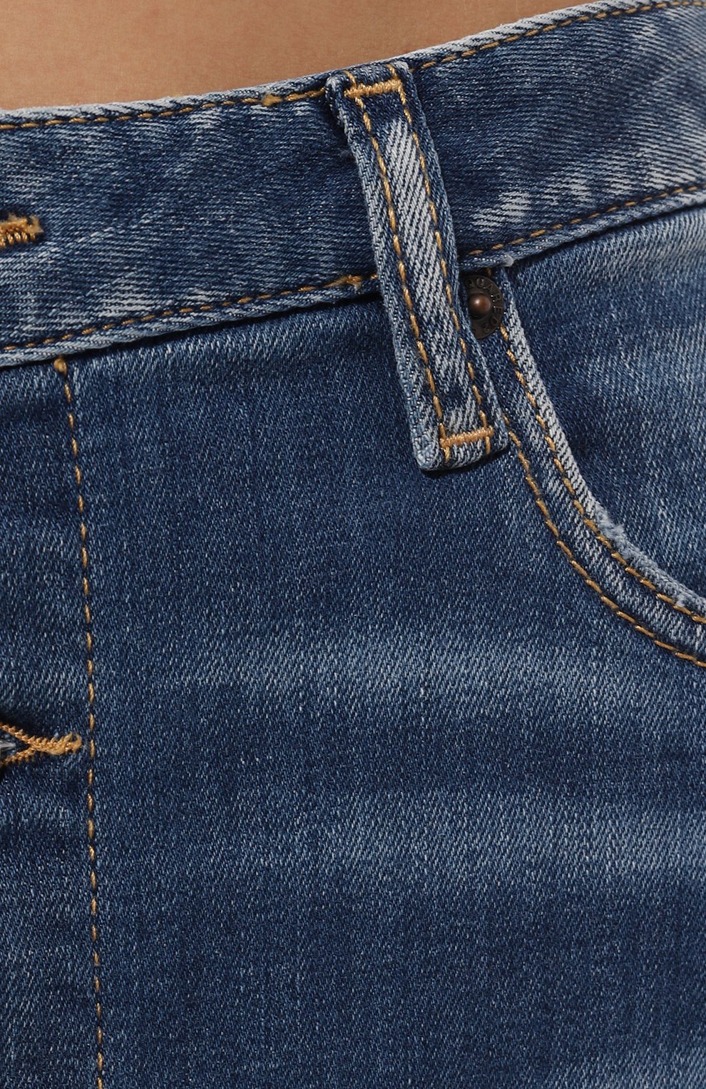 Джинсовая юбка DSQUARED2 голубого цвета по цене 42300 руб., арт. S75MA0935/S30342, фото 5 Джинсовая юбка DSQUARED2, арт. S75MA0935/S30342, фото 5