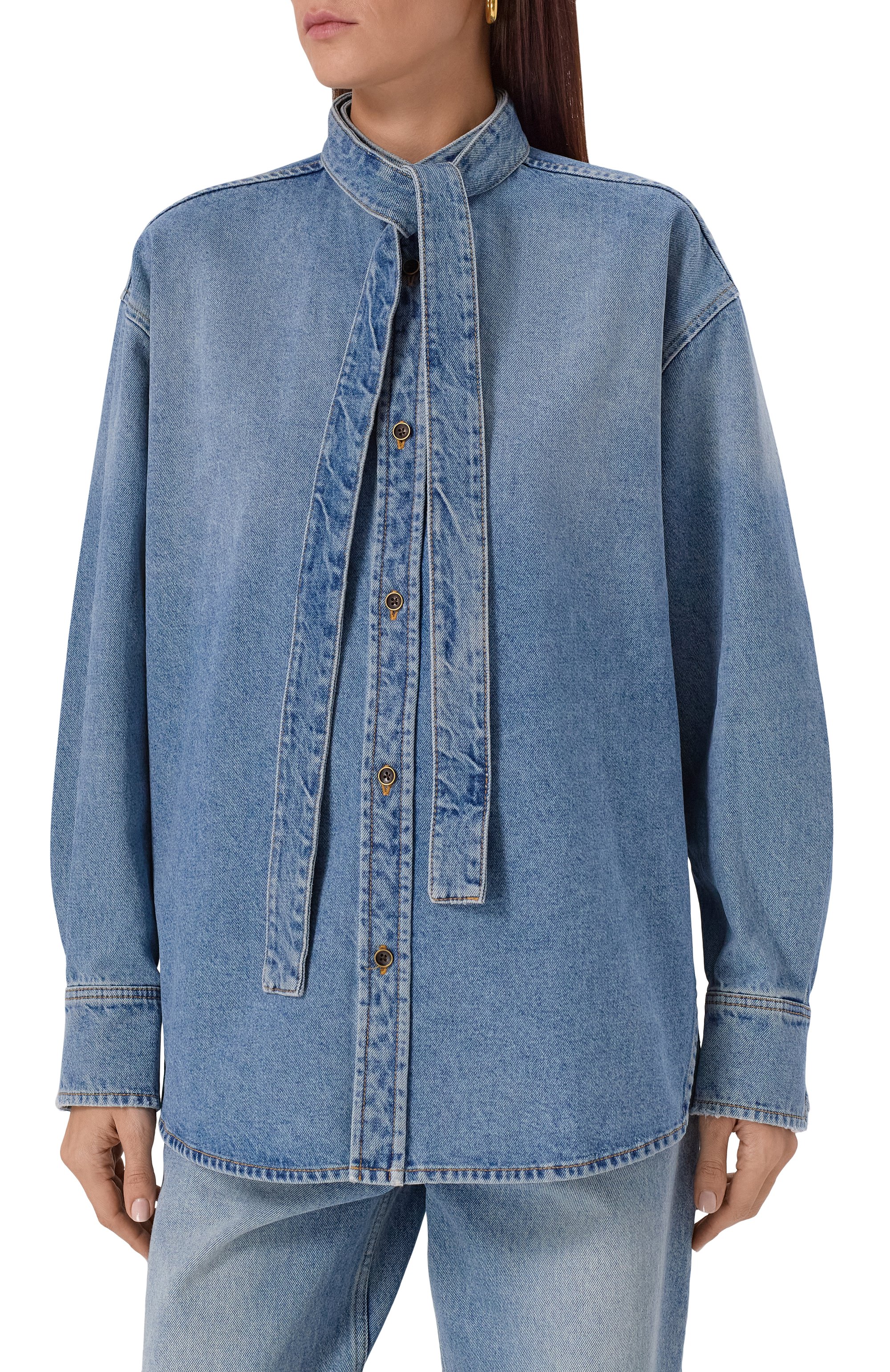 Джинсовая рубашка PETAR PETROV, арт. F25DB4/DENIM, фото 3