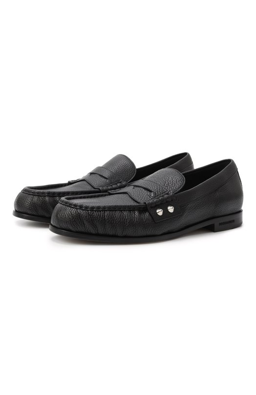 фото Кожаные лоферы all over studs dsquared2
