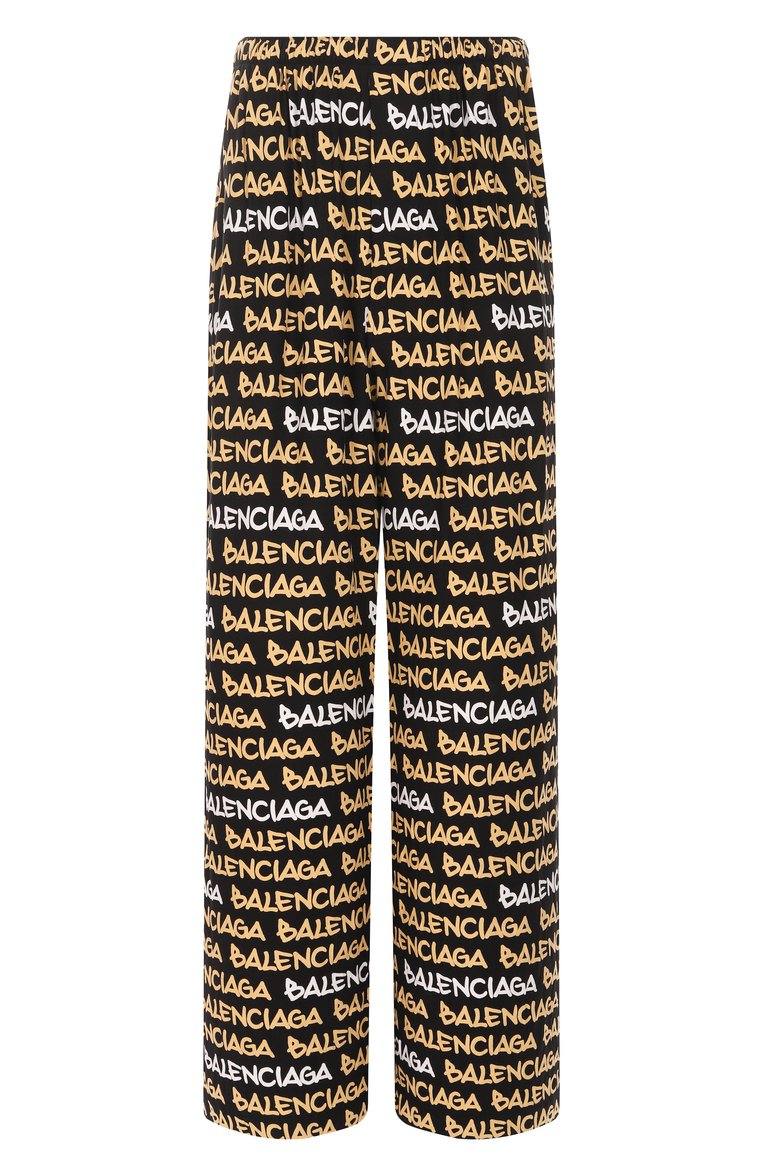 Мужские брюки из вискозы BALENCIAGA разноцветного цвета, арт. 681819/TRLJ3 | Фото 1 (Длина (брюки, джинсы): Стандартные; Материал внешний: Вискоза; Случай: Повседневный; Стили: Гранж; Автоматизация ТО: Проставлено; Автоматизация состава: Проставлено)