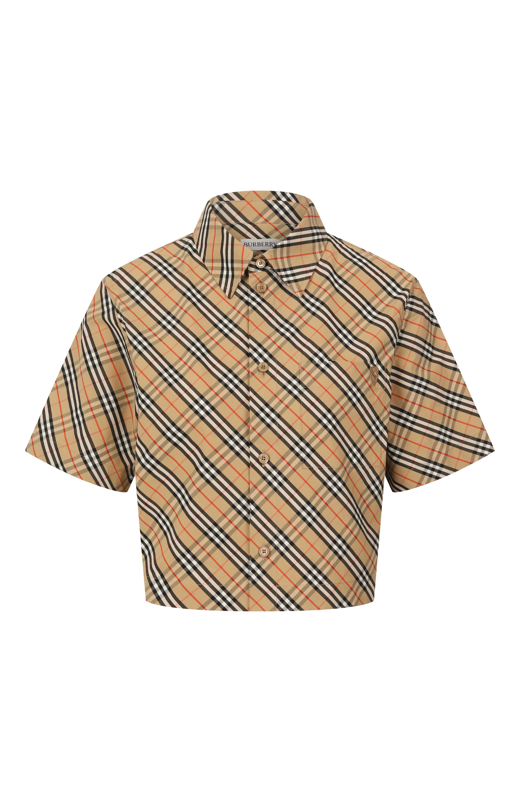 Хлопковая рубашка BURBERRY, арт. 8103544, фото 1