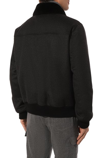 Бомбер с воротником из нутрии MVST, арт. 53454, фото 4