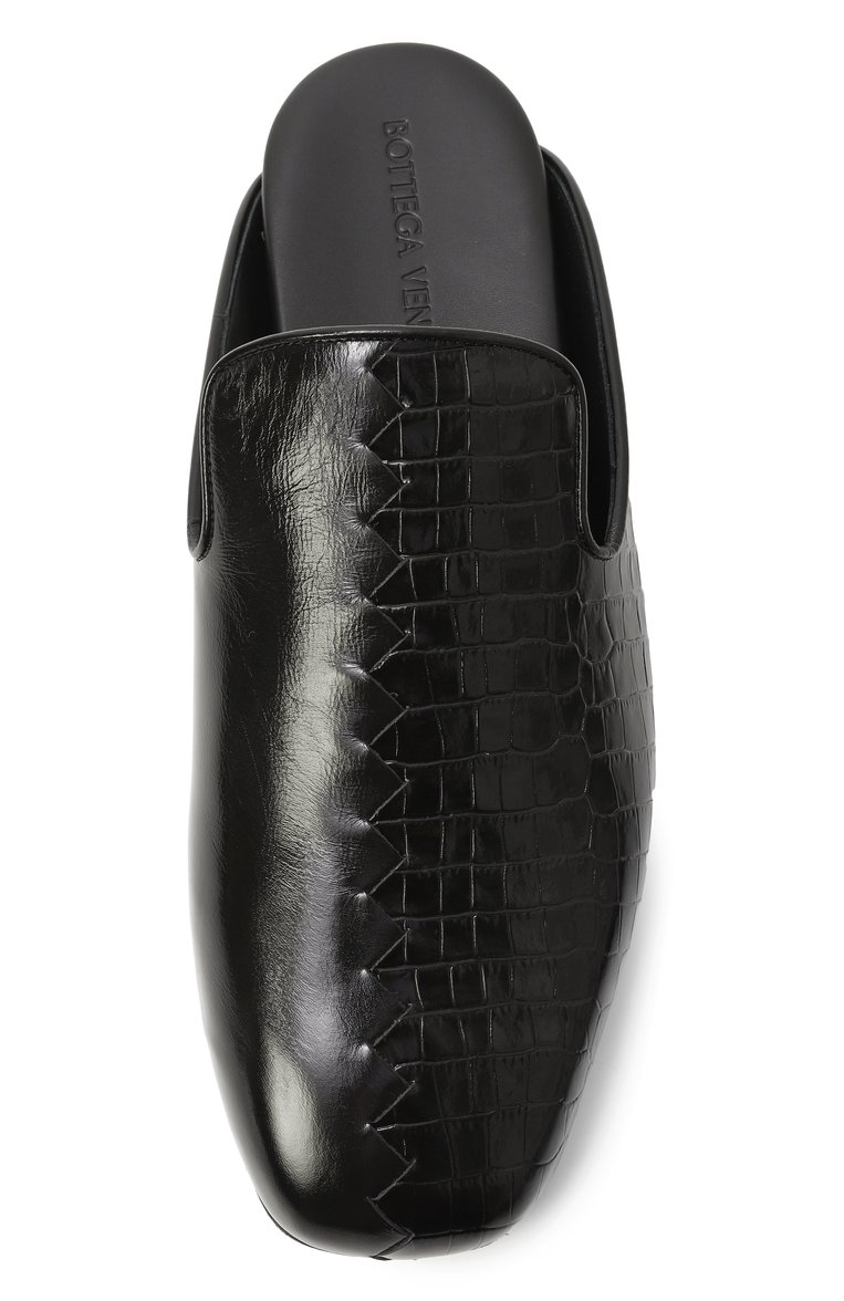 Мужские кожаные сабо roma BOTTEGA VENETA черного цвета, арт. 816591/V55D0 | Фото 6 (Автоматизация состава: Проставлено; Материал внешний: Натуральная кожа; Материал внутренний: Натуральная кожа; Нос: Не проставлено)
