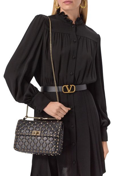 Сумка rockstud spike medium VALENTINO, арт. ZW2B0122/NAP/0N0, фото 2