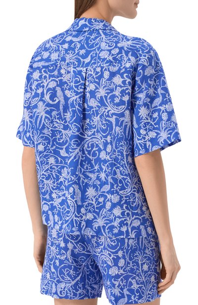 Льняная рубашка KITON, арт. D58459H08903, фото 4