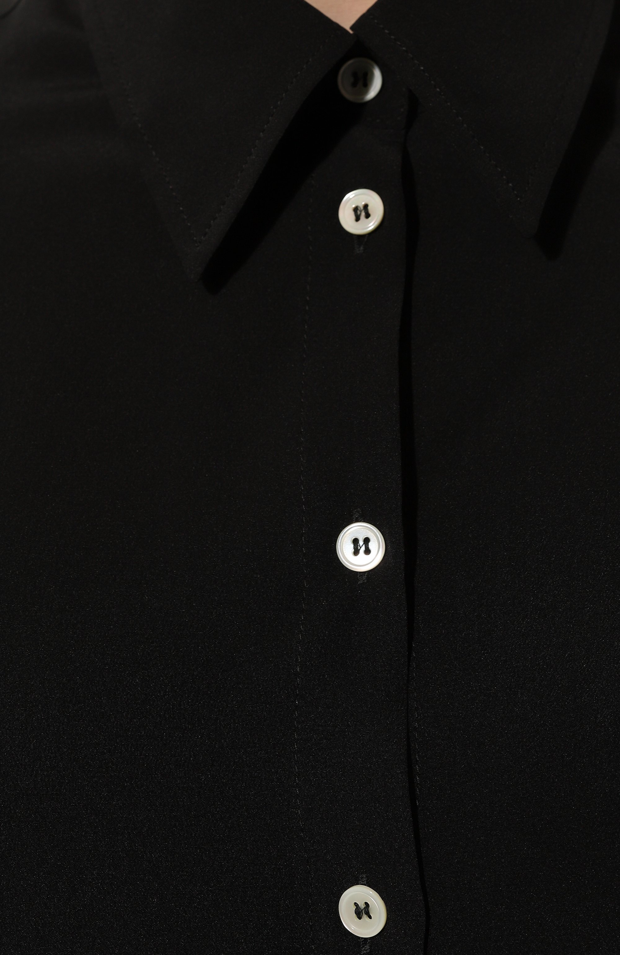 Шелковая рубашка NOBLE&BRULEE черного цвета по цене 76000 руб., арт. NB/001NB/270624/3992, фото 5 Шелковая рубашка NOBLE&BRULEE, арт. NB/001NB/270624/3992, фото 5