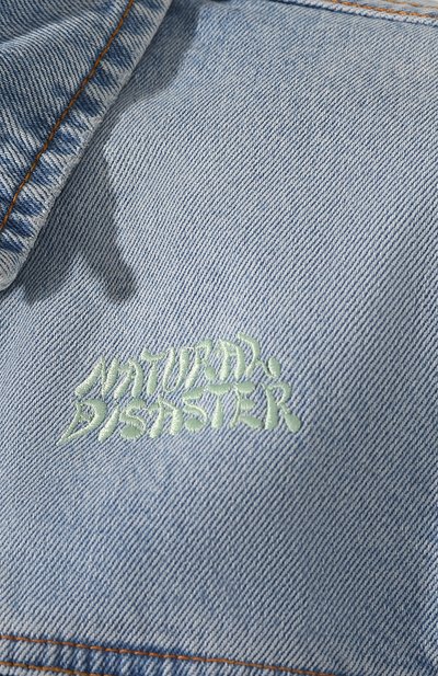 Джинсовая куртка HERON PRESTON голубого цвета по цене 69400 руб., арт. HWYE004R206410117344, фото 5 Джинсовая куртка HERON PRESTON, арт. HWYE004R206410117344, фото 5