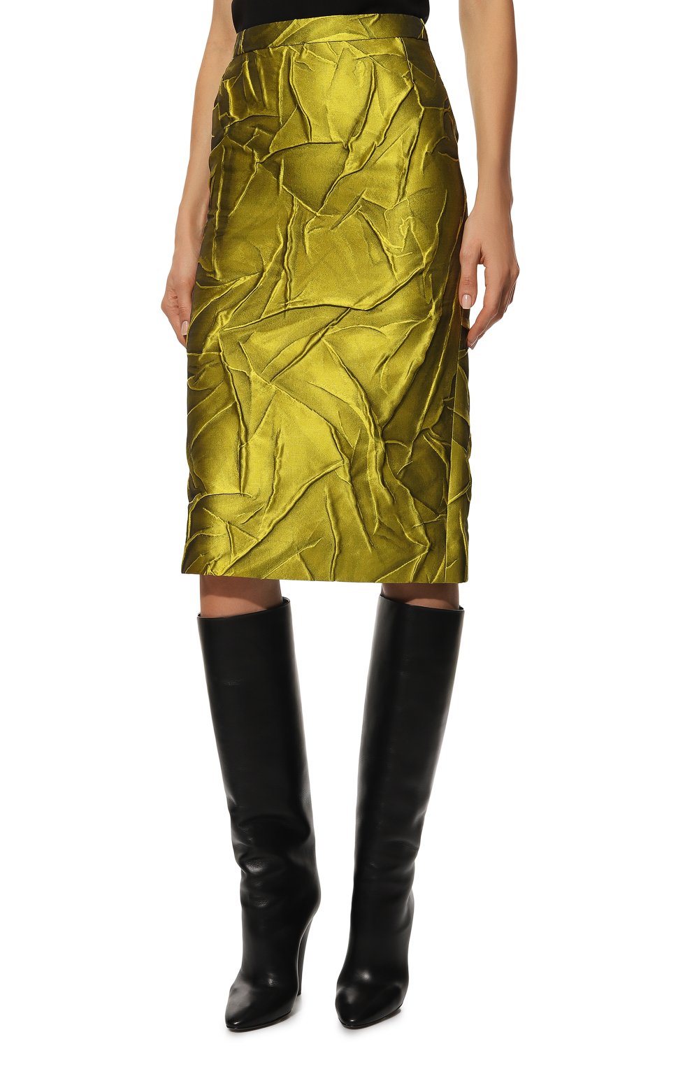 Юбка DRIES VAN NOTEN желтого цвета по цене 48100 руб., арт. 222-010829-5156, фото 3 Юбка DRIES VAN NOTEN, арт. 222-010829-5156, фото 3