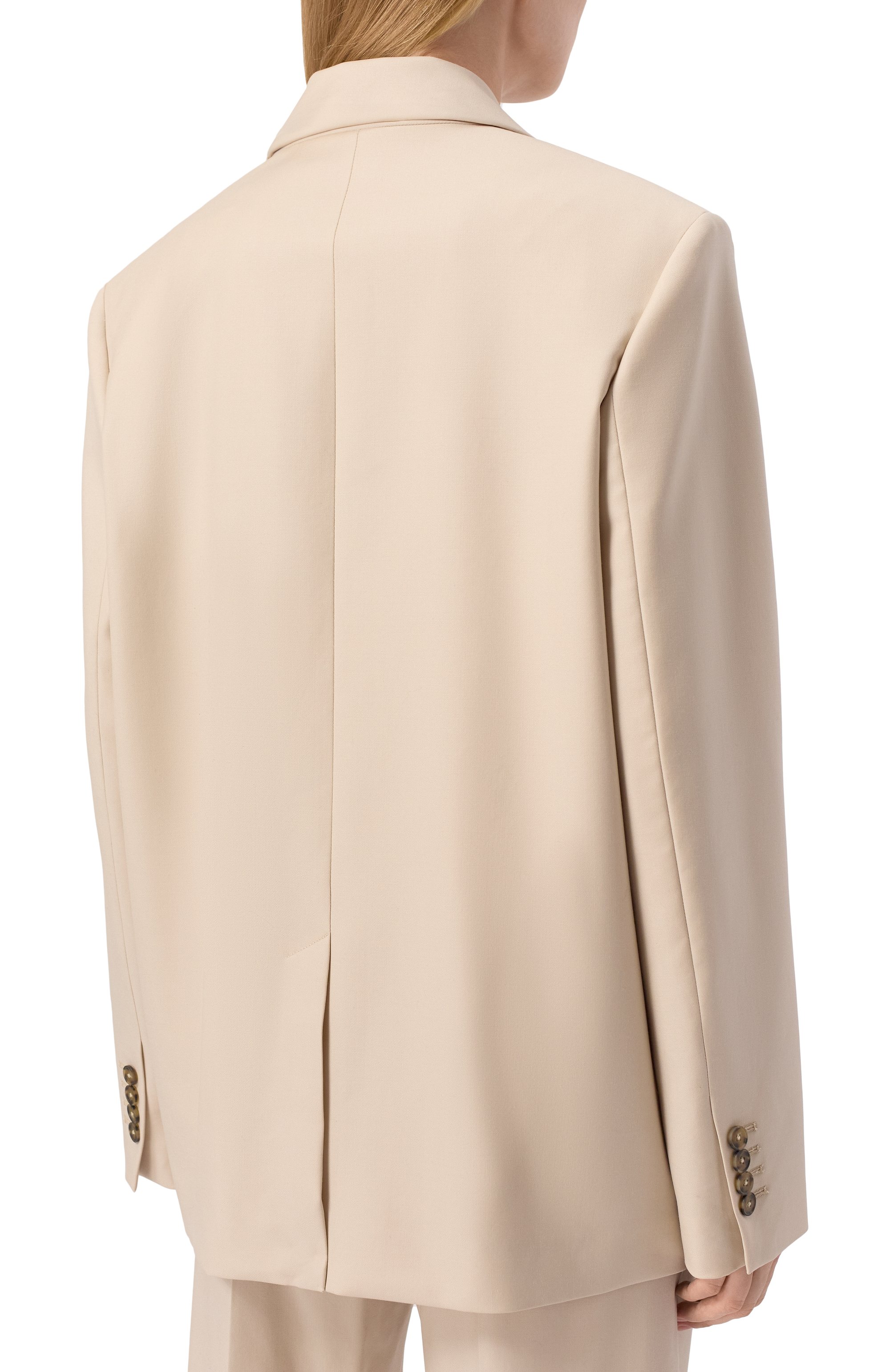 Шерстяной жакет LOULOU DE SAISON светло-бежевого цвета по цене 61550 руб., арт. ARL0, фото 4 Шерстяной жакет LOULOU DE SAISON, арт. ARL0, фото 4