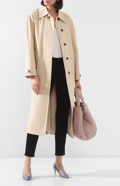 Кожаные туфли GIORGIO ARMANI голубого цвета по цене 224500 руб., арт. X1E718/XF085/CCR0, фото 2 Кожаные туфли GIORGIO ARMANI, арт. X1E718/XF085/CCR0, фото 2