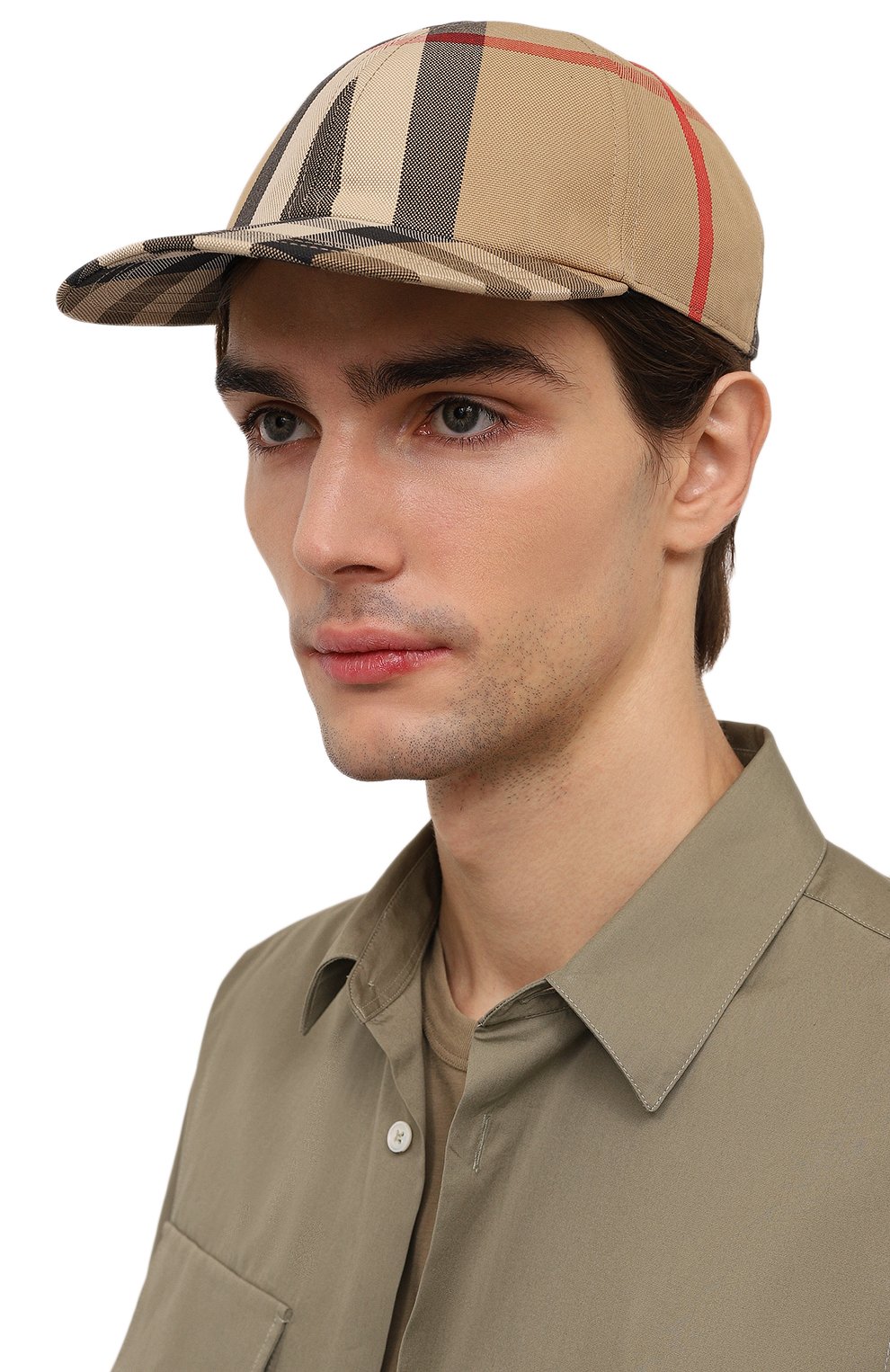 Хлопковая бейсболка BURBERRY, арт. 8068035, фото 2