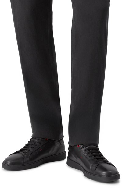 Кожаные кеды KITON, арт. USSA382N0114310, фото 3