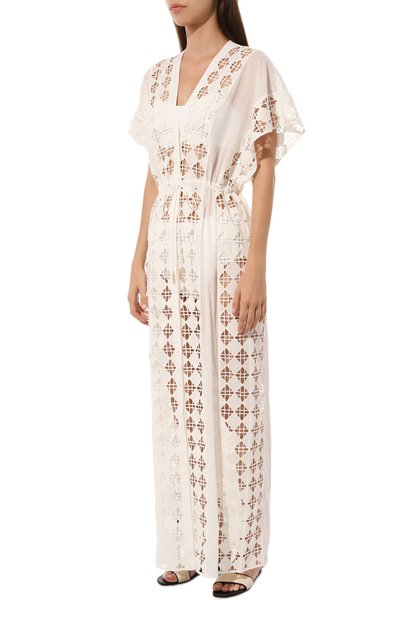 Хлопковая туника LIVY белого цвета по цене 67280 руб., арт. 654143001, фото 3 Хлопковая туника LIVY, арт. 654143001, фото 3