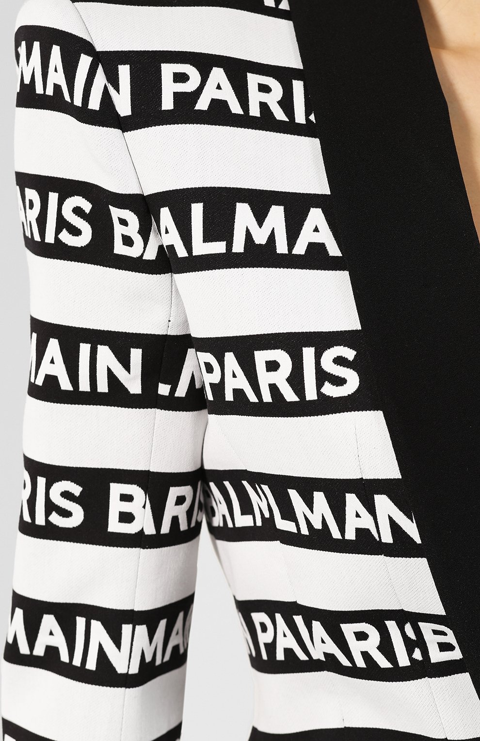 Хлопковый жакет BALMAIN черно-белого цвета по цене 358000 руб., арт. RF17004/C054, фото 5 Хлопковый жакет BALMAIN, арт. RF17004/C054, фото 5