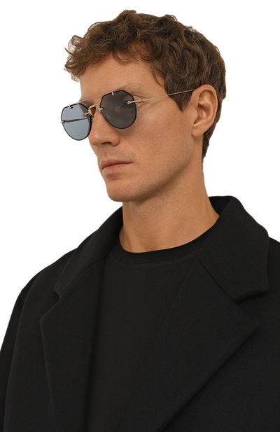 Солнцезащитные очки MATSUDA голубого цвета по цене 59000 руб., арт. M3121 BLK-BG, фото 2 Солнцезащитные очки MATSUDA, арт. M3121 BLK-BG, фото 2