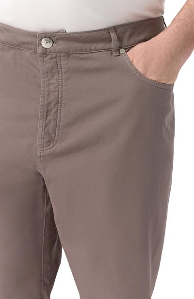 Хлопковые брюки BRUNELLO CUCINELLI, арт. M252DF101W, фото 5