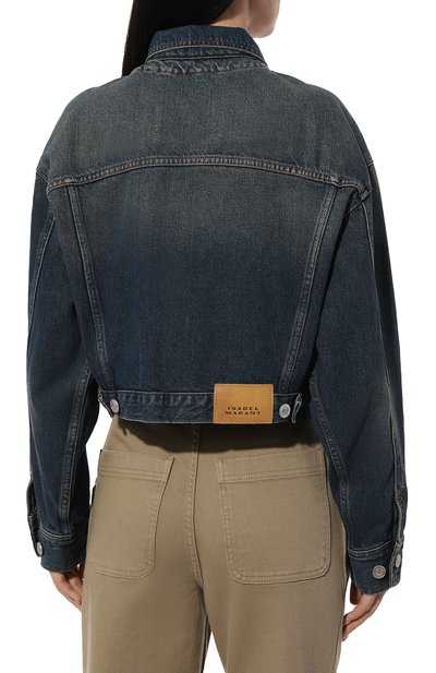 Джинсовая куртка ISABEL MARANT темно-синего цвета по цене 48600 руб., арт. 24P/VE0075FA-B1H04I, фото 4 Джинсовая куртка ISABEL MARANT, арт. 24P/VE0075FA-B1H04I, фото 4
