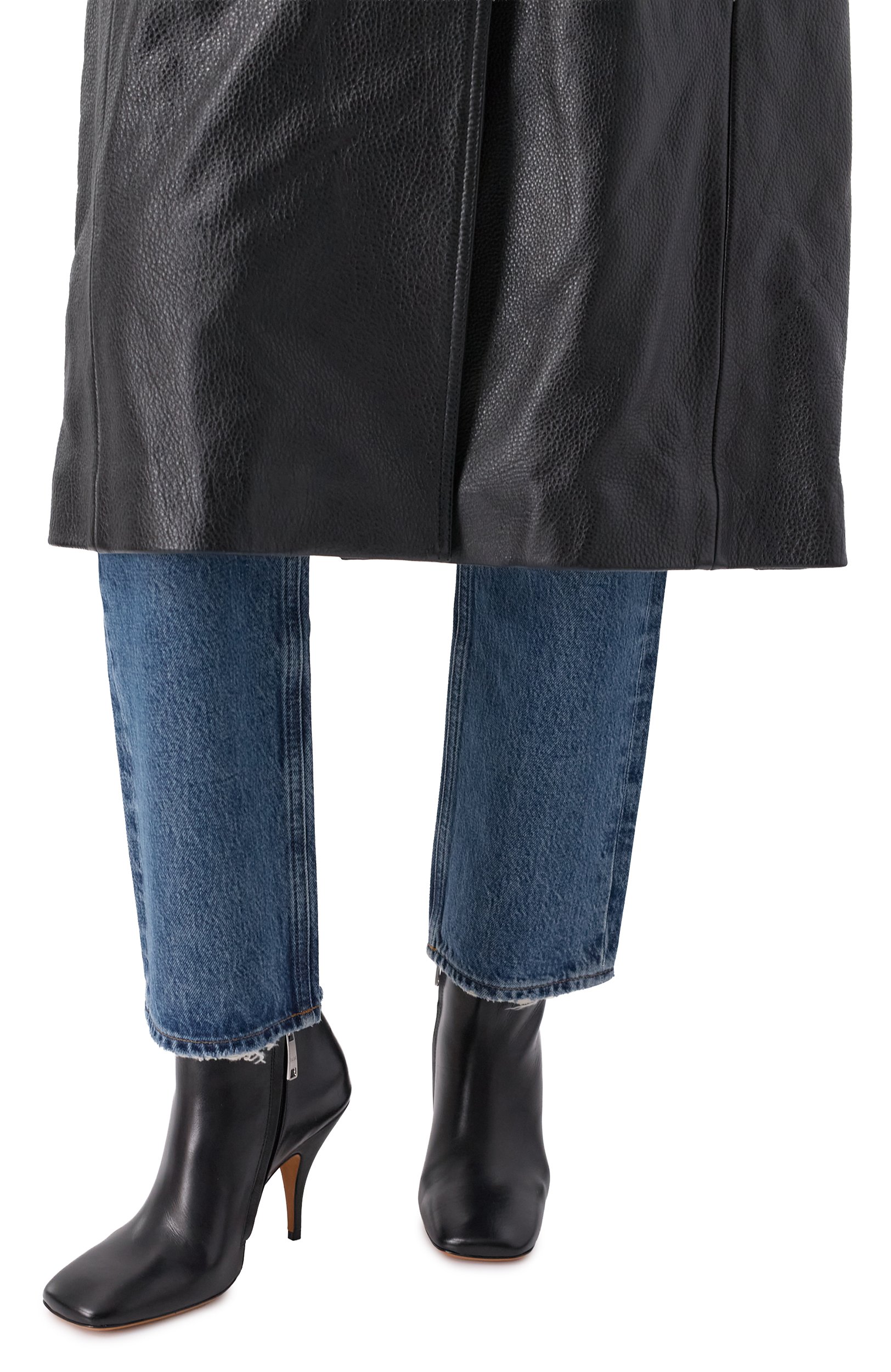 Кожаные ботильоны credo JUDE черного цвета по цене 85800 руб., арт. CRED0 ANKLE B00T/CREASED LEATHER, фото 2 Кожаные ботильоны credo JUDE, арт. CRED0 ANKLE B00T/CREASED LEATHER, фото 2