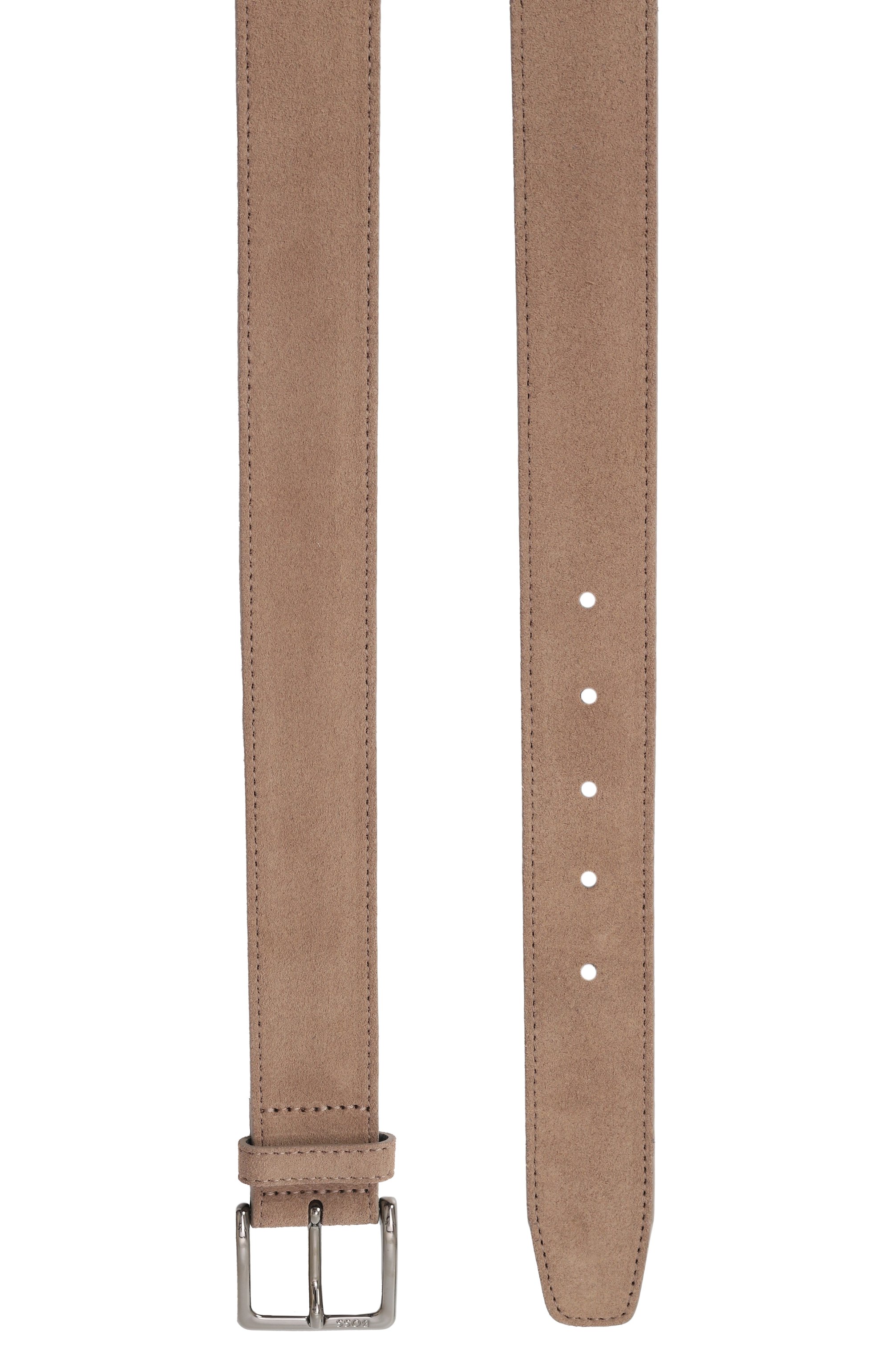 Замшевый ремень BOSS бежевого цвета по цене 11950 руб., арт. 50537177, фото 3 Замшевый ремень BOSS, арт. 50537177, фото 3