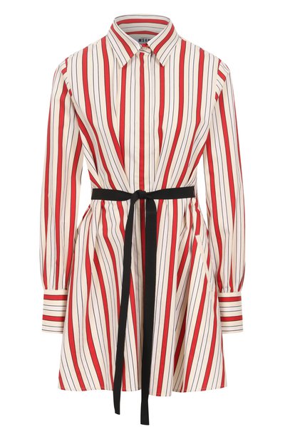 Женское платье из хлопка и вискозы MSGM, арт. 3841MDA04X/257109