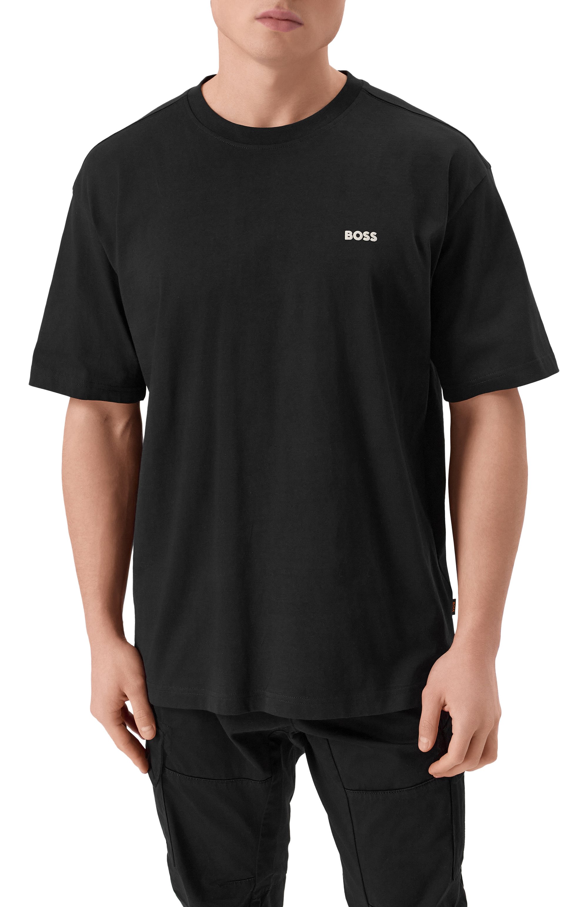 Хлопковая футболка BOSS ORANGE, арт. 50534925, фото 3