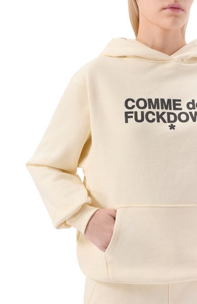 Хлопковое худи COMME DES FUCKDOWN, арт. CFABW01355, фото 5