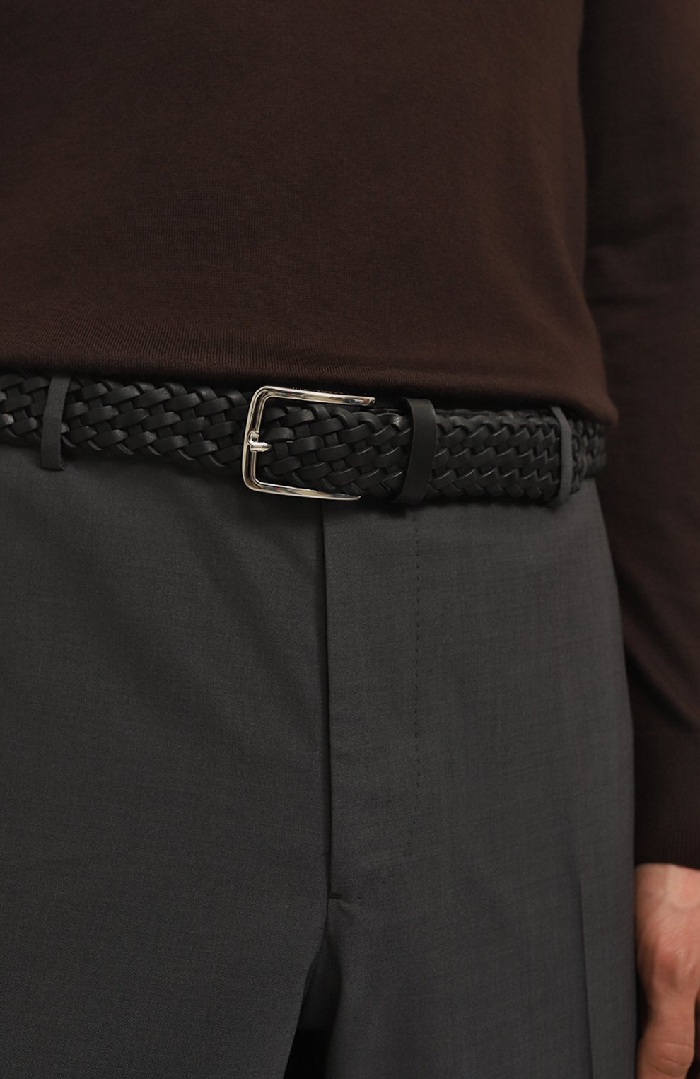 Кожаный ремень CORNELIANI, арт. 91V309-3120833, фото 2