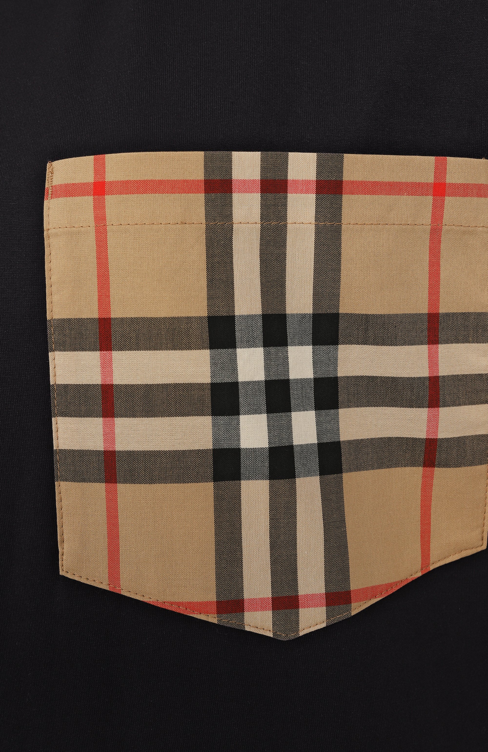 Хлопковая футболка BURBERRY, арт. 8103970, фото 6