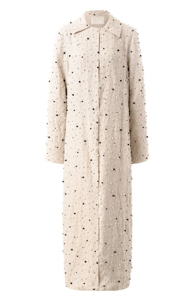 Женский льняной плащ ALBUS LUMEN, арт. AL.RT25.001.PEARLC0AT