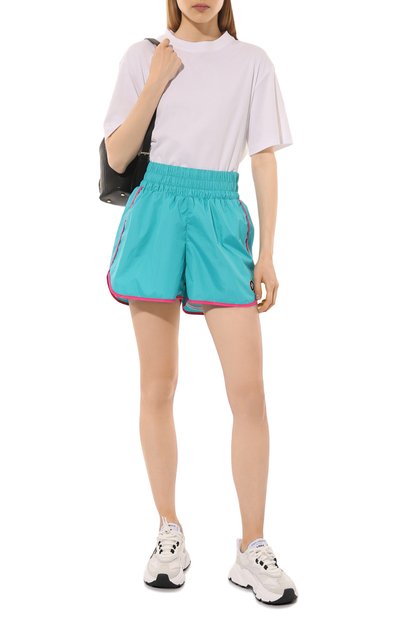 Шорты EVERREVER бирюзового цвета по цене 7900 руб., арт. RE-SH-BMP-02, фото 2 Шорты EVERREVER, арт. RE-SH-BMP-02, фото 2