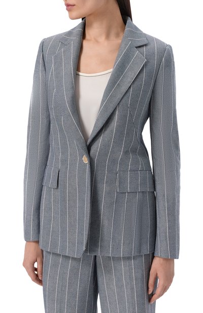 Жакет из хлопка и льна LORENA ANTONIAZZI, арт. P2635GA08A/5181, фото 3