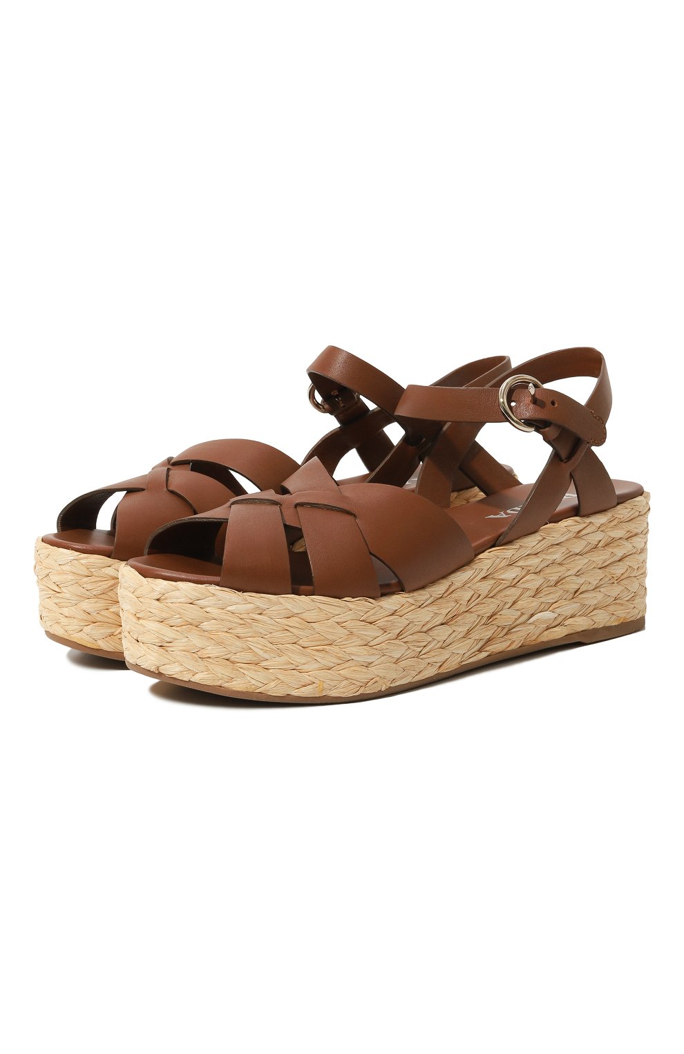 Кожаные босоножки PRADA, арт. 1XZ680-3KYE-F0134-065, фото 1