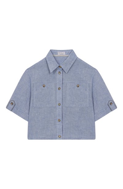Льняная рубашка BRUNELLO CUCINELLI, арт. BH547S024A