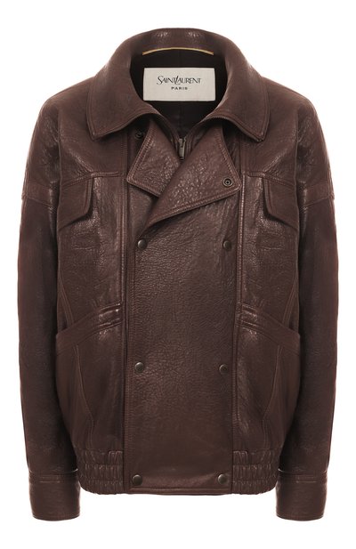 Женская кожаный бомбер SAINT LAURENT, арт. 836513/YCNF2