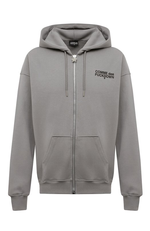 Хлопковая толстовка Comme des Fuckdown CDFU2510 Серый CDFU2510
