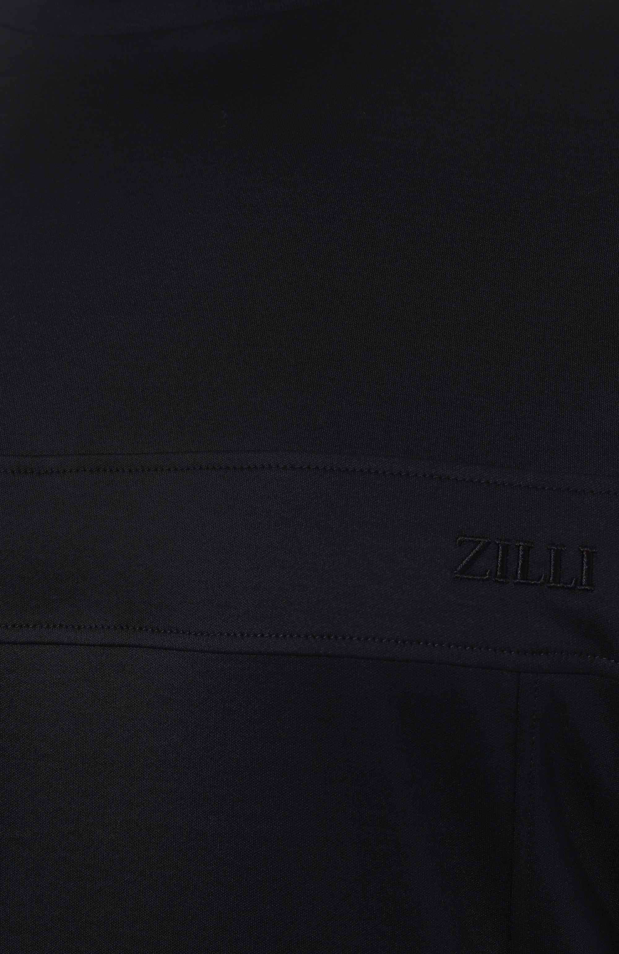 Хлопковая футболка ZILLI темно-синего цвета по цене 87550 руб., арт. TSR001M0110VZI0P0/66, фото 5 Хлопковая футболка ZILLI, арт. TSR001M0110VZI0P0/66, фото 5