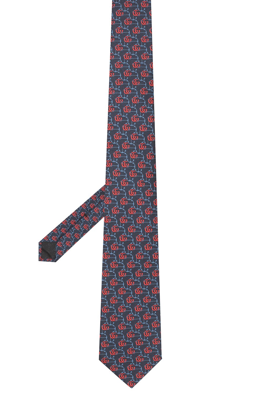Шелковый галстук GUCCI синего цвета по цене 25920 руб., арт. 597234/4E001, фото 2 Шелковый галстук GUCCI, арт. 597234/4E001, фото 2